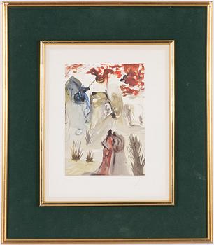 Salvador Dalí, "Divine Forest (Canto 28)" from "The Divine Comedy".