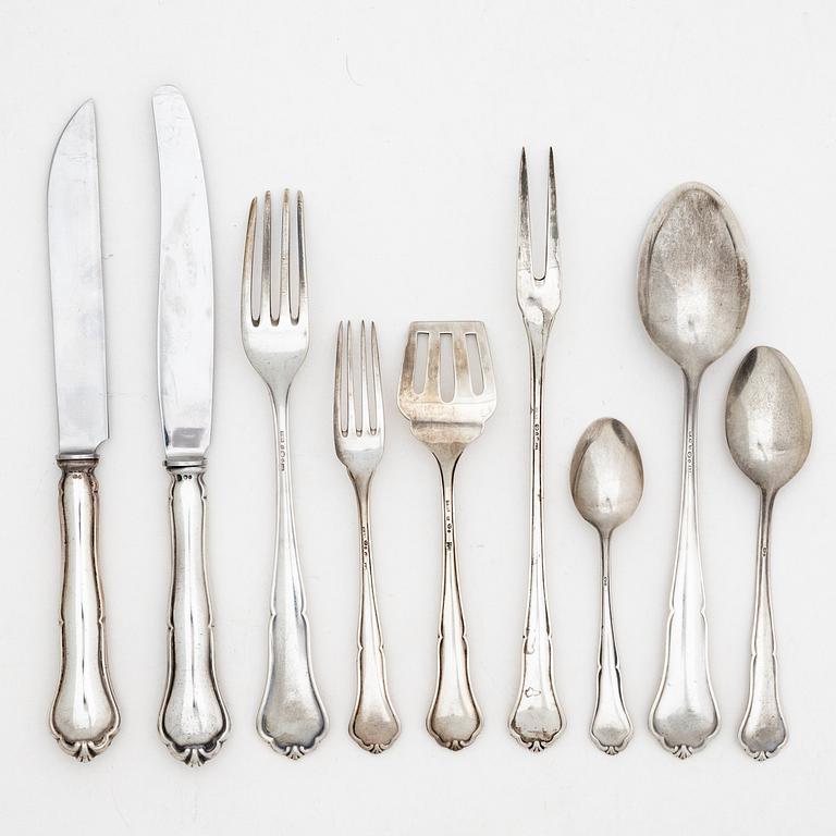 A Swedish silver cutlery, model 'Hansa', including with mark of H Andersson Juvelerare, Gothenburg 1936 (39 pieces).