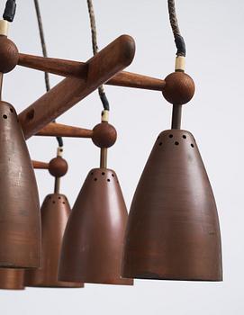 Hans-Agne Jakobsson, attributed, a ceiling lamp, Hans Agne Jakobsson AB, Markaryd, Sweden 1950s.