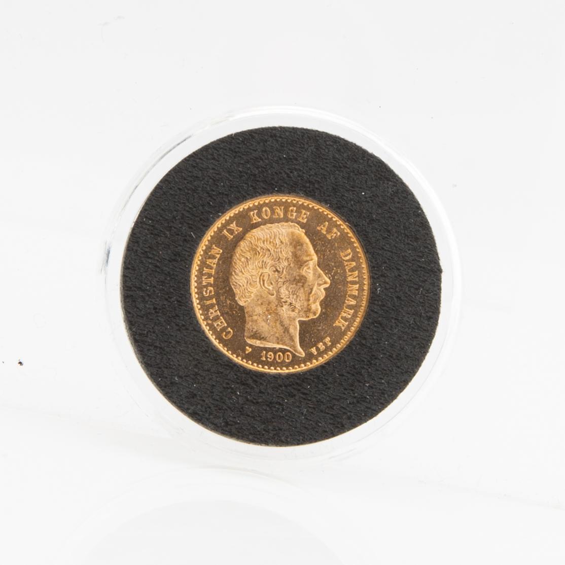 Guldmynt Danmark, Christian X 10 dkr, 1900.