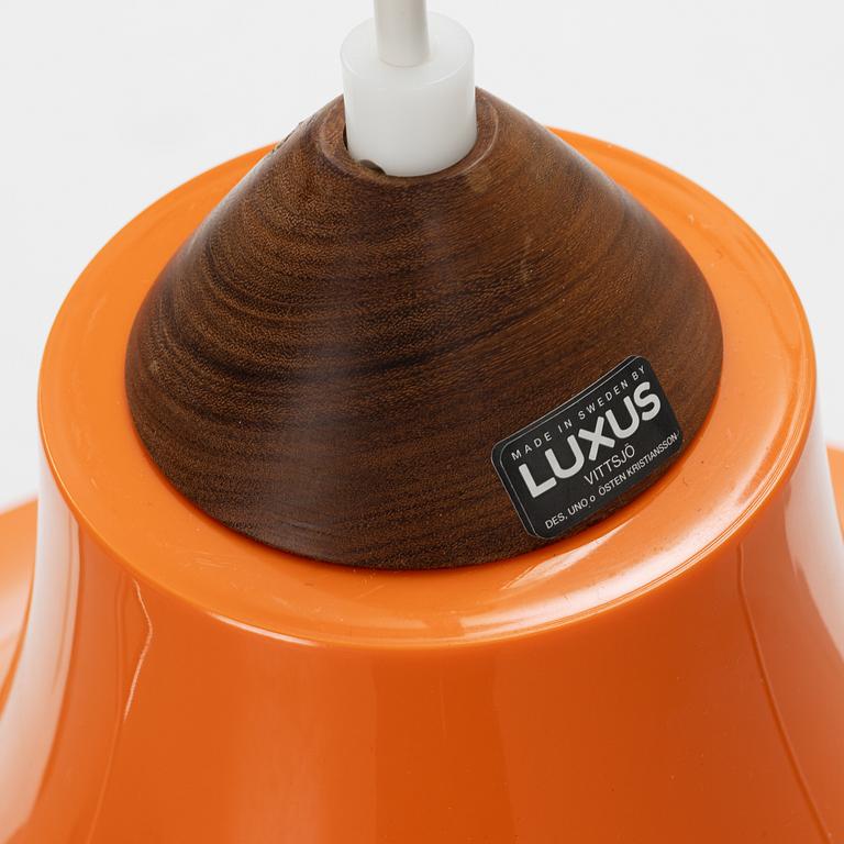 Uno & Östen Kristiansson, a plastic ceiling light, Luxus, Vittsjö.