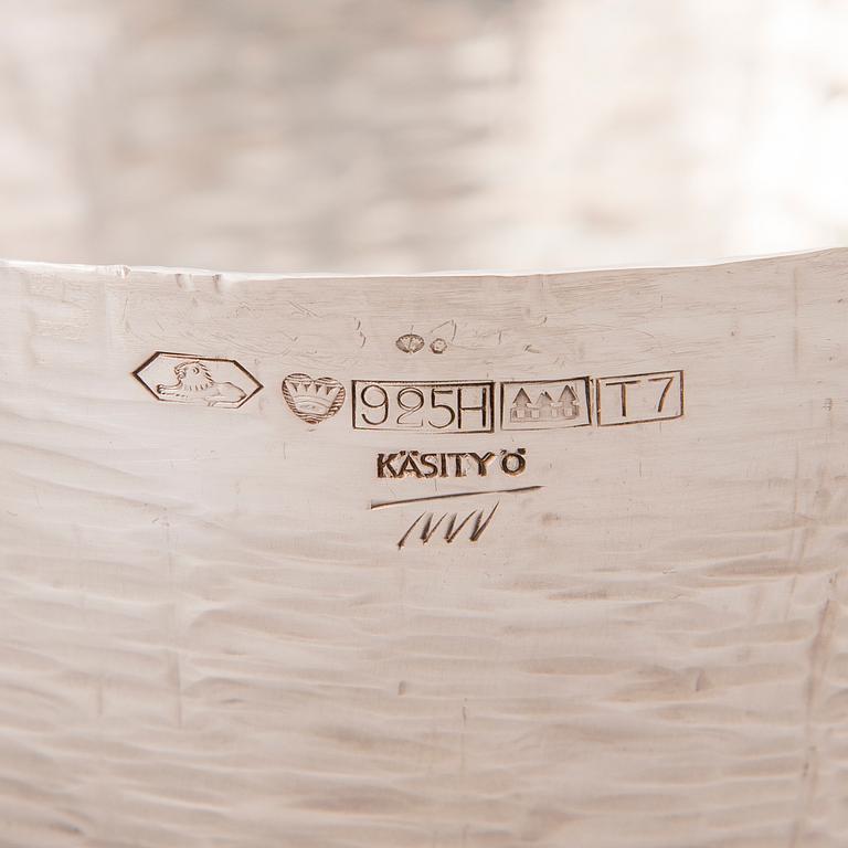 TAPIO WIRKKALA, SKÅL, silver, stämplad TW, Hopeakeskus, Tavastehus 1972.