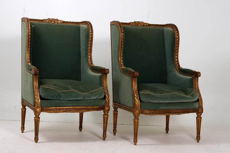 BERGERER, ett par, Louis XVI-stil, 1900-talets början.