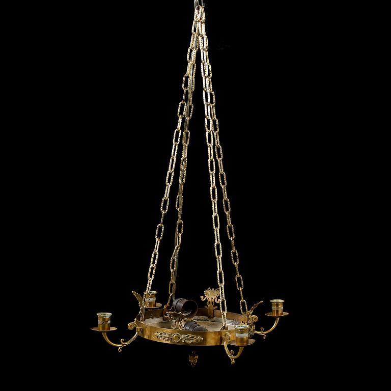 TAKAMPEL, empirstil, 1900-talets mitt, höjd ca 75 cm.