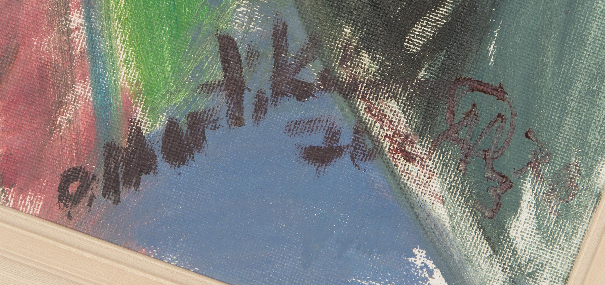 Olavi Martikainen, olja på pannå, signerad och daterad-70.