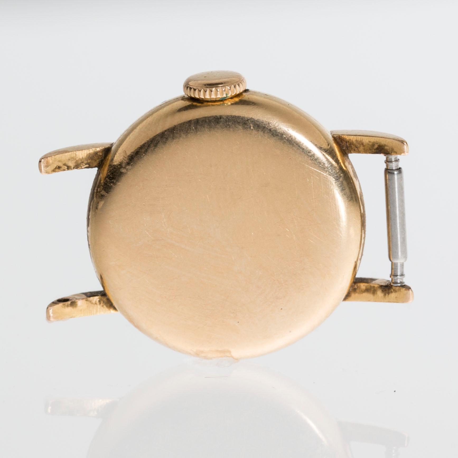 DAMARMBANDSUR, 18K guld, Longines, total vikt ca 10g.