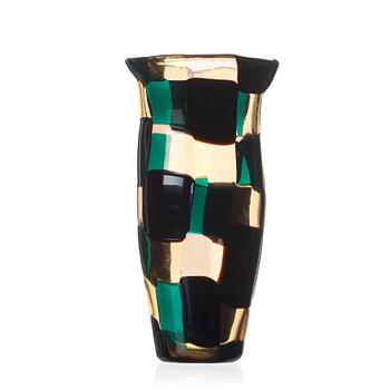 22. Fulvio Bianconi, A Fulvio Bianconi 'Pezzato' glass vase, Venini, Murano, Italy 1950's.