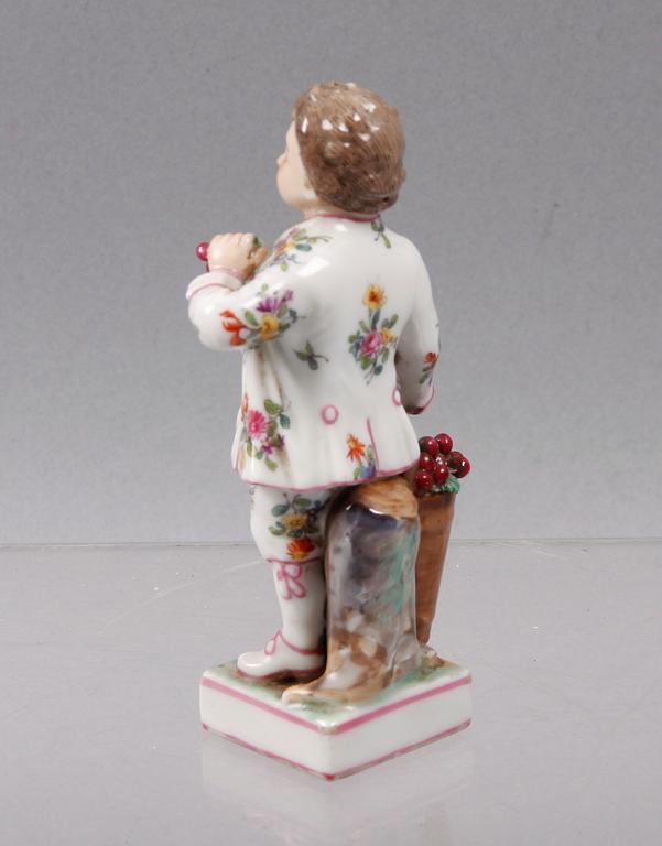 FIGURIN, porslin, meissen, 1800/1900-tal.