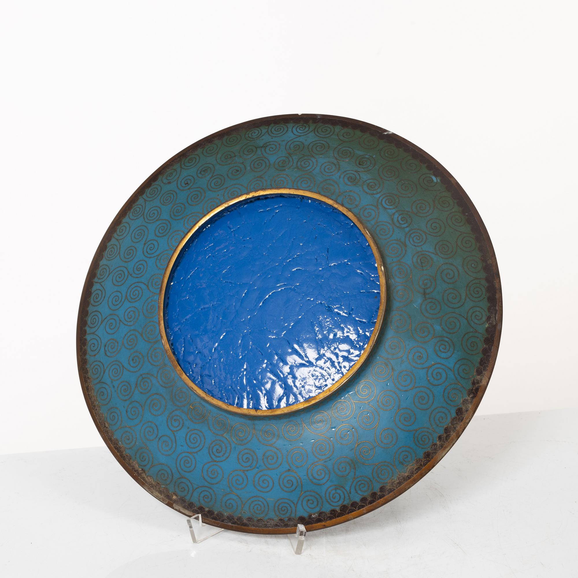 Fat, cloisonne, Japan, Meiji (1868-1912).