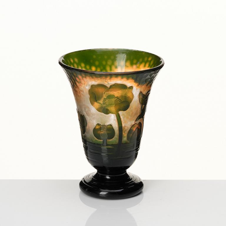 Daum, vas "Martelé'", Nancy, Frankrike, Art Nouveau, tidigt 1900-tal.