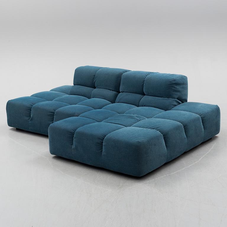 A twp sectioned "Tufty time" sofa by Patricia Urquliola for B&b Italia.