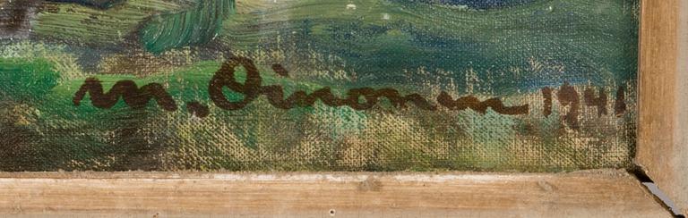 MIKKO OINONEN, oil on canvas, signed and dated 1941.