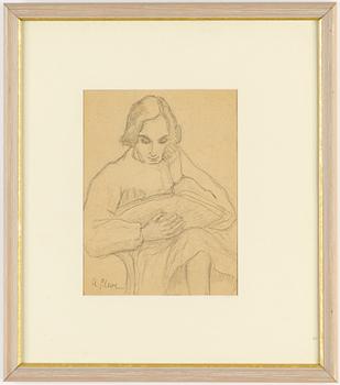 AGNES CLEVE, pencil. Signed A Cleve.