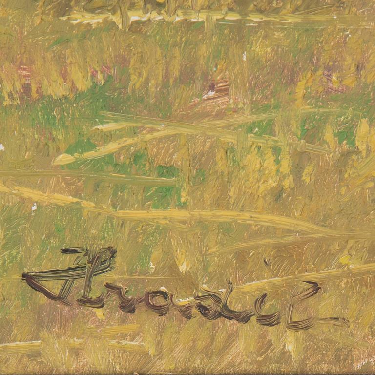 BÉLA HRADIL, oil on canvas, signed.