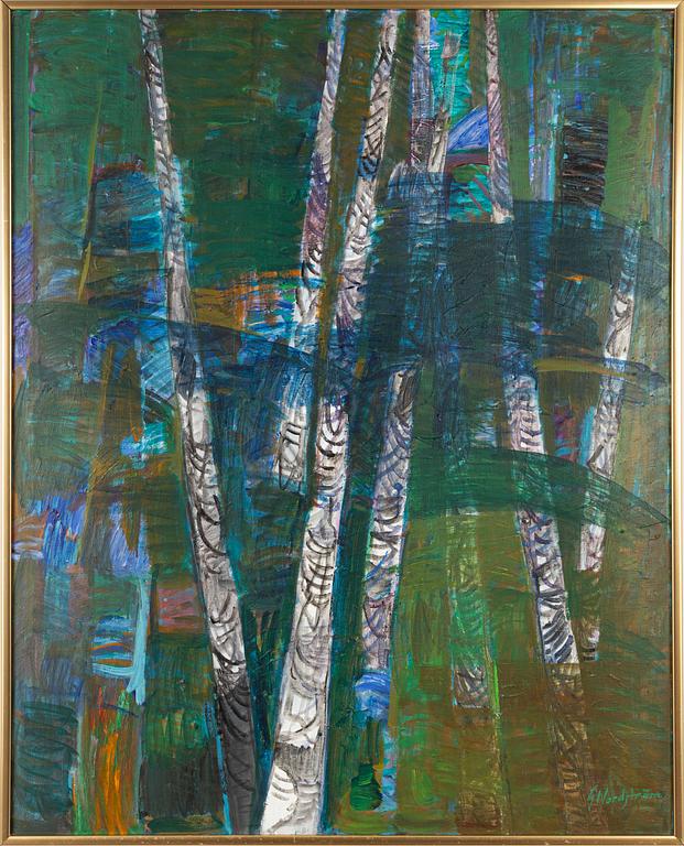 Gunnar Nordström, Composition in Blue and Green.