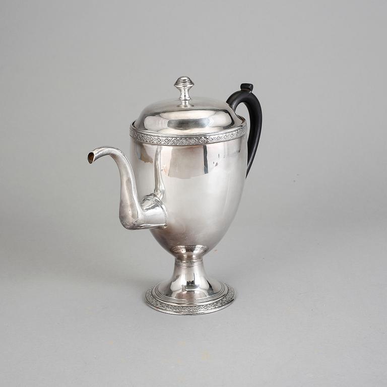 KAFFEKANNA, pläter, troligen sydeuropa 1800-tal.