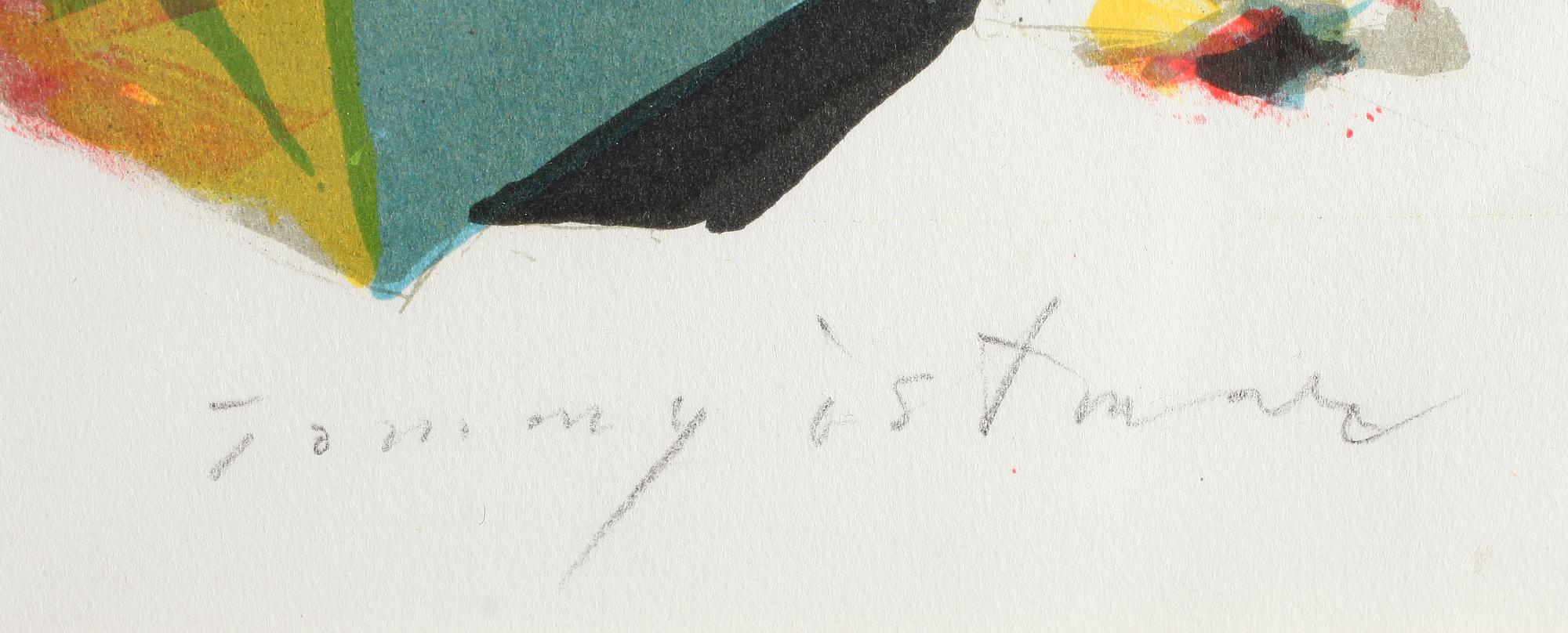 TOMMY ÖSTMAR, färglitografi, signerad, 45/75.