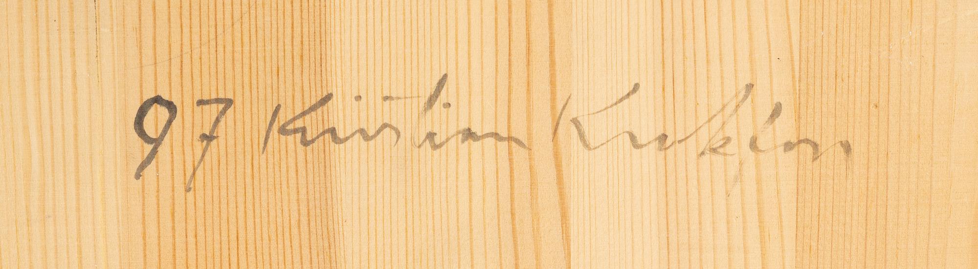 Kristian Krokfors, relief, verso signed and dated - 97.