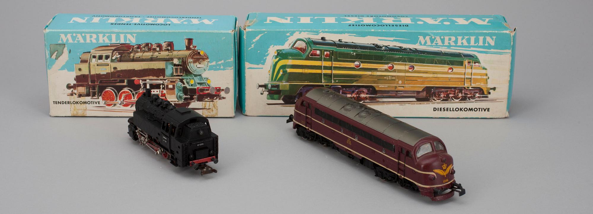 LOK, 2 st, Märklin, 3031, 3067.