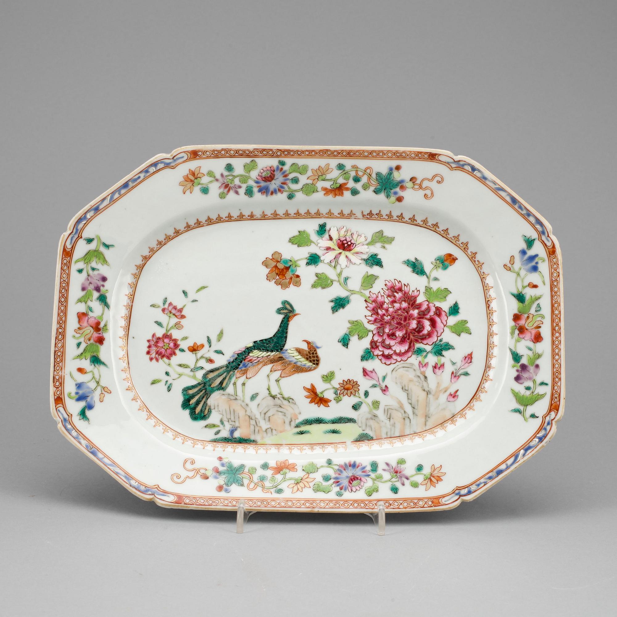 STEKFAT, kompaniporslin, Kina, Qianlong, 1736-95.