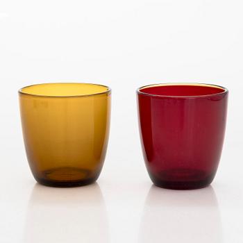 Tapio Wirkkala, juomalaseja, 15 kpl, malli 4090, Iittala, 1956-61.