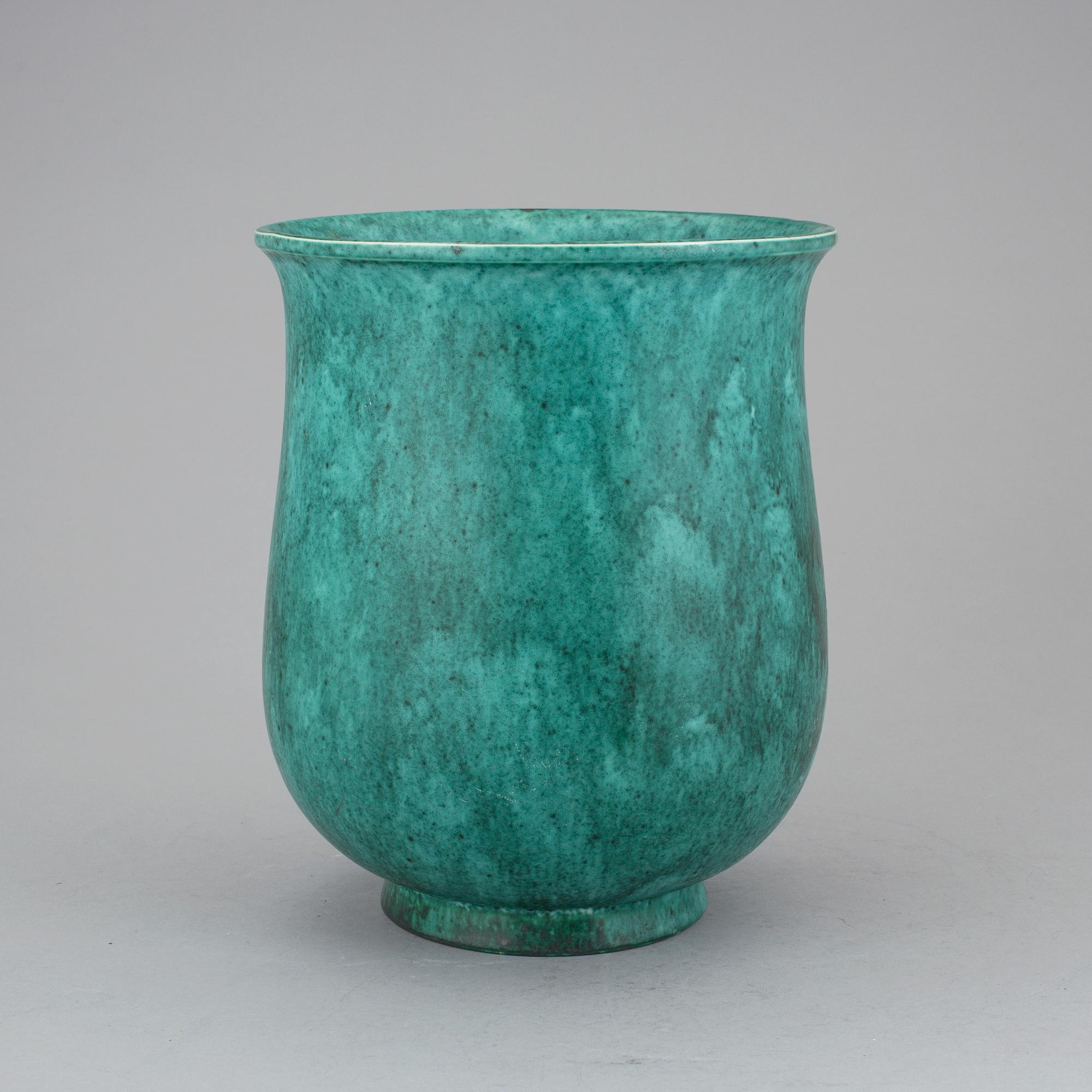 URNA / VAS, flintgods, Wilhelm Kåge, Gustavsberg, 1930-tal.