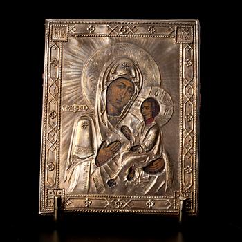 IKONI, miniatyr, silverrisa, St Petersburg 1890.