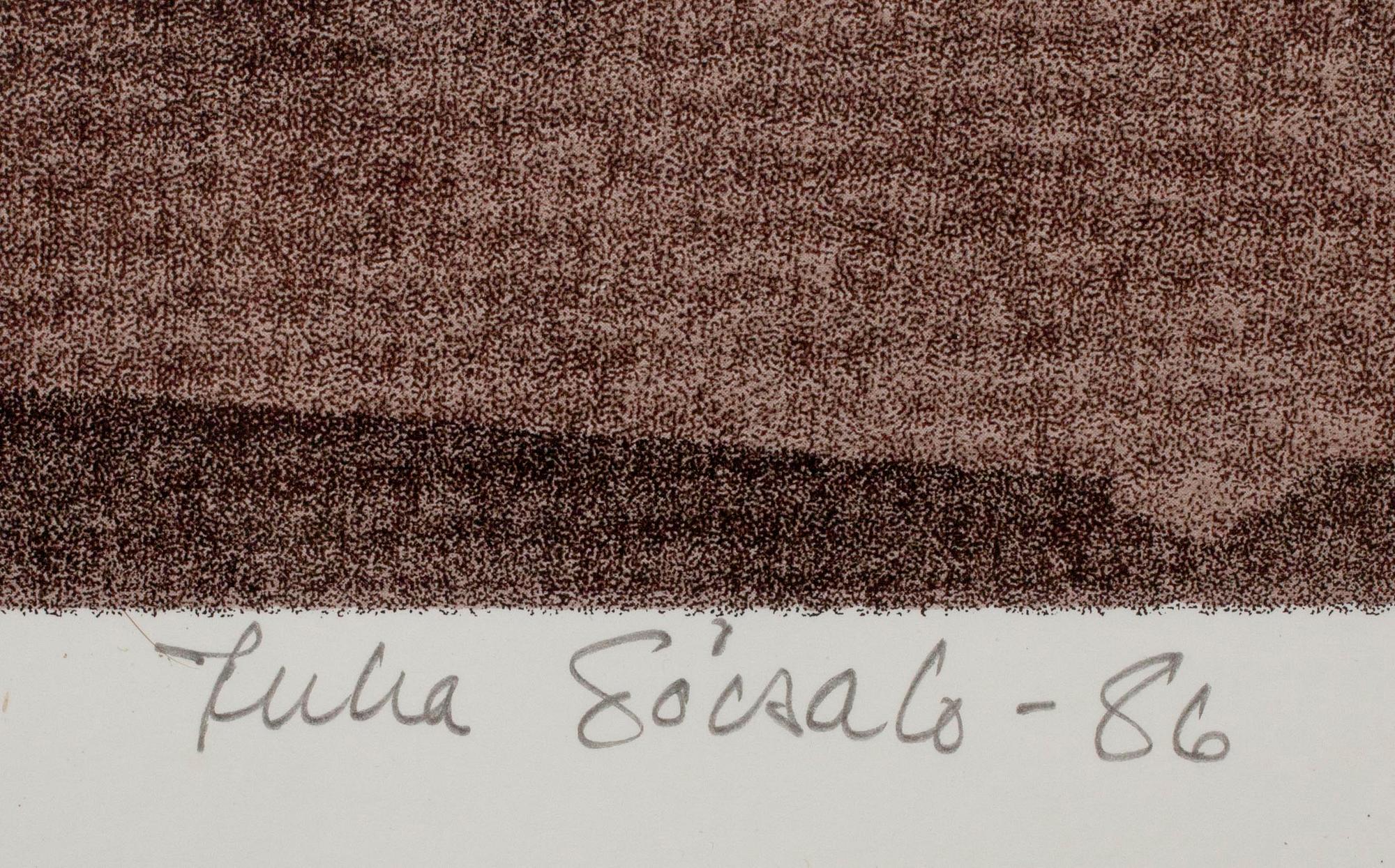 JUHA SOISALO, serigrafi, signerad och daterad -86, numrerad 86/100.