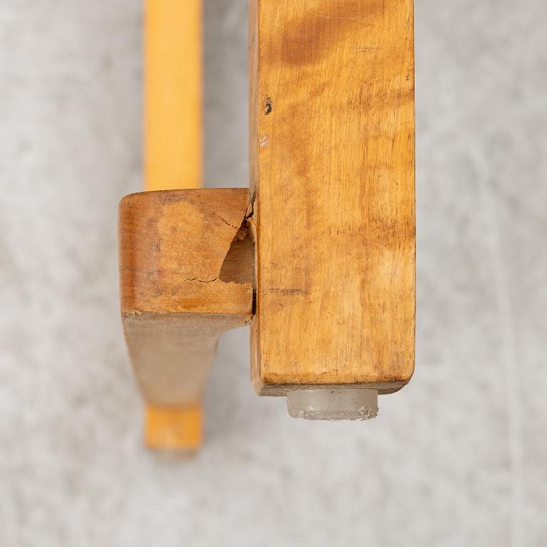 A set of six chairs, so-called "Orchestra chair", mid-20th century.