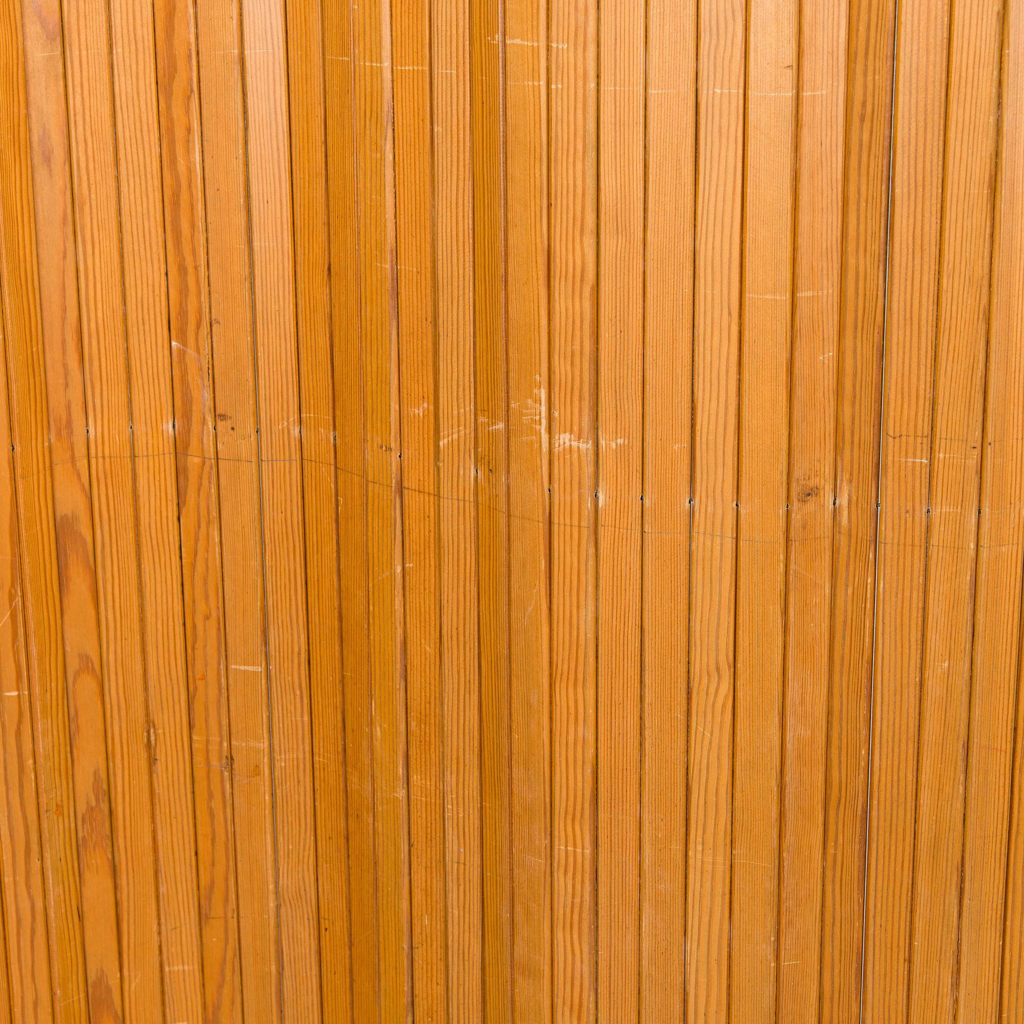 Alvar Aalto, a late 20th century '100' folding screen for O.Y. Huonekalu- ja Rakennustyötehdas A.B.