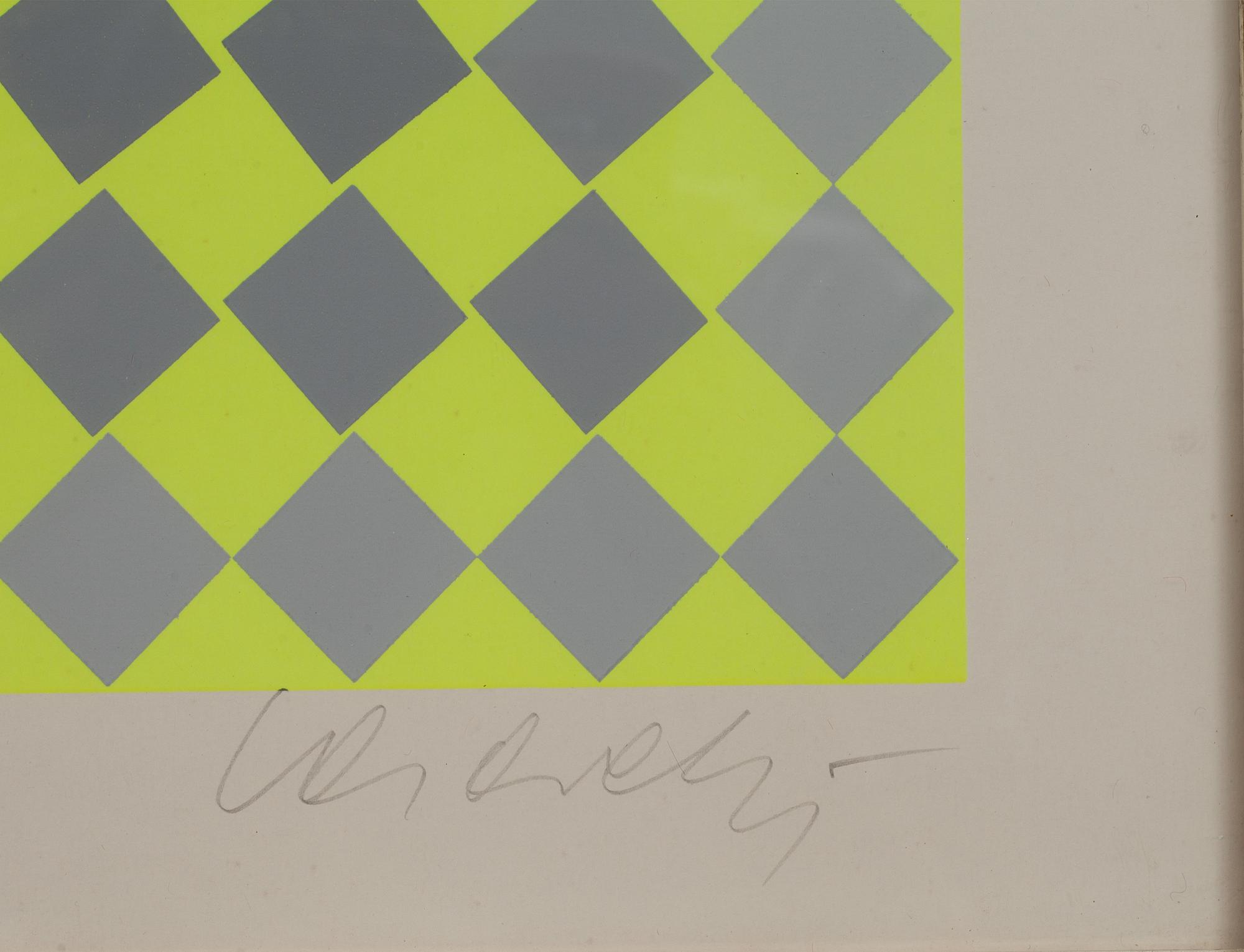VICTOR VASARELY, färgserigrafi, signerad och numrerad 245/250.