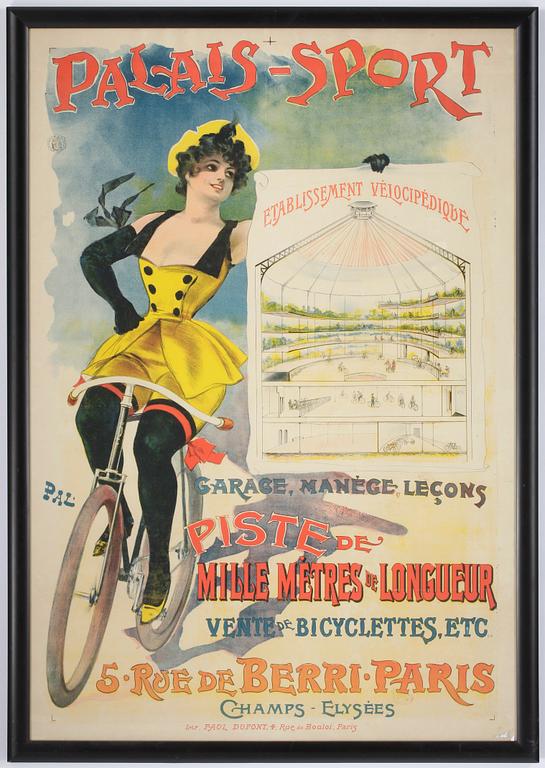 AFFISCH, "Palais-sport", 1800-tal.