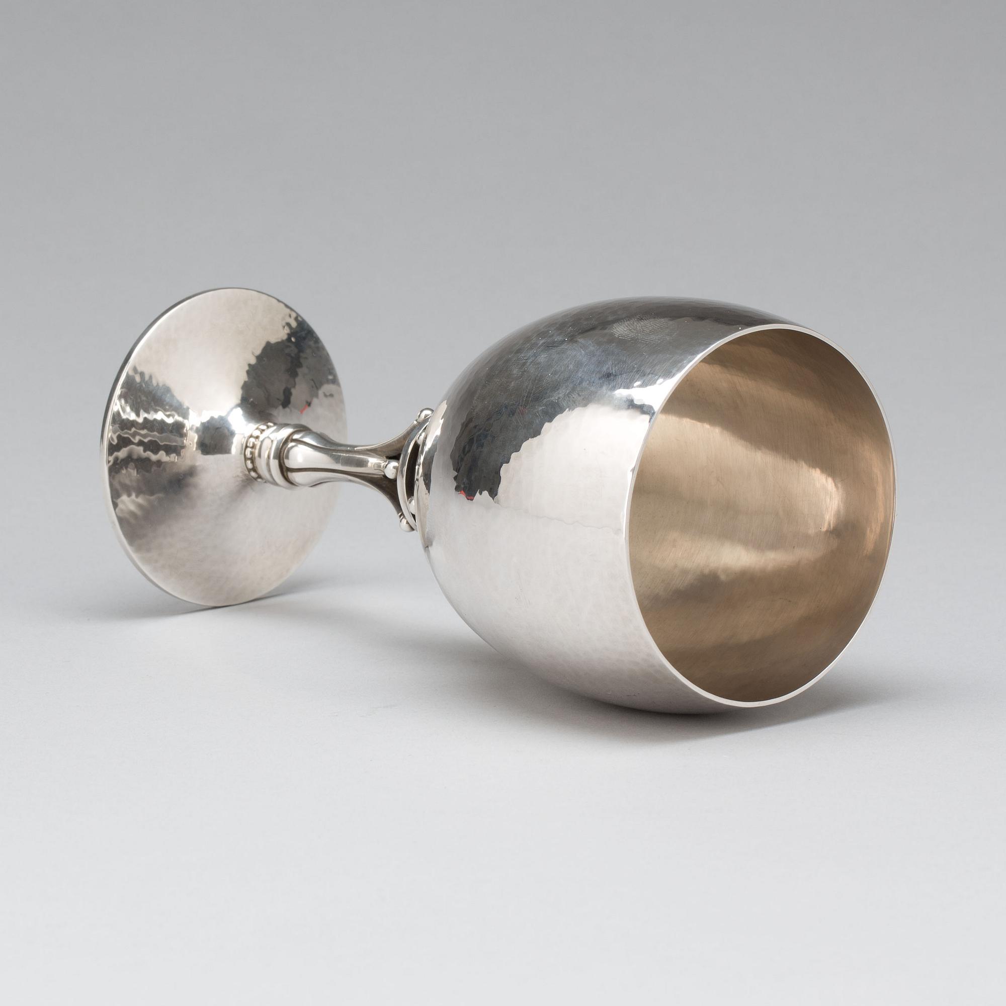BÄGARE, Sterling. Georg Jensen, design Harald Nielsen. Ca 290 g.