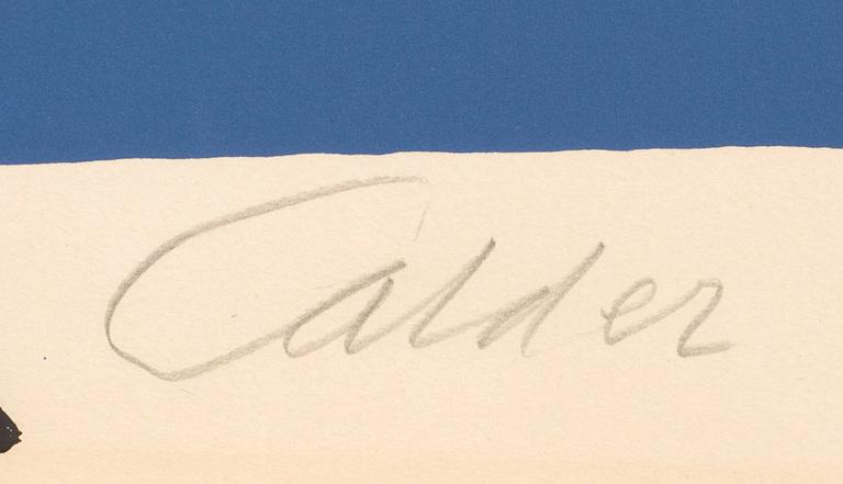 ALEXANDER CALDER, lithograph in colours, signed and numbered 69/150.