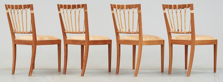 JOSEF FRANK, stolar, 4 st, Firma Svenskt Tenn, modell 1165.