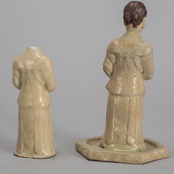 A group of three porcelain figurines, South East Asia, 16th/17th Century.