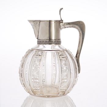 KANNA, glas och silver, firma Morozov, S:t Petersburg 1900-talets början.