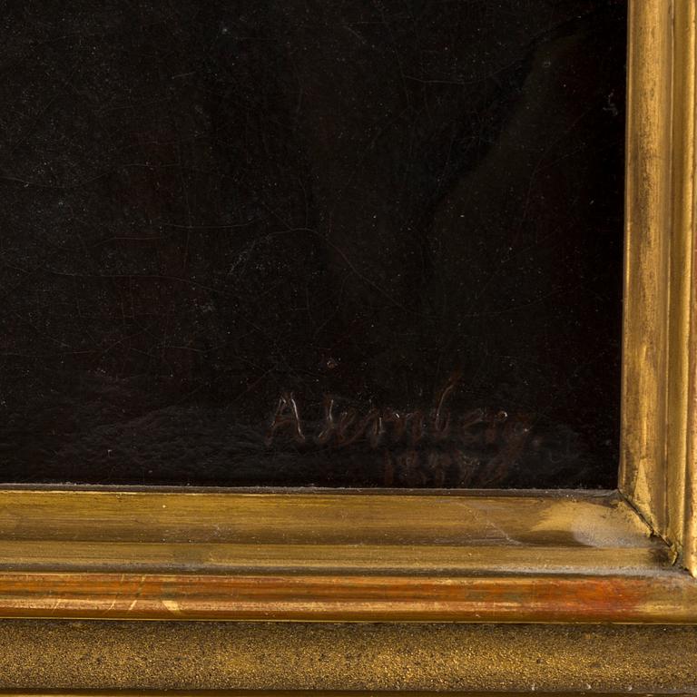 AUGUST JERNBERG, oil on canvas, signed and dated 1887.