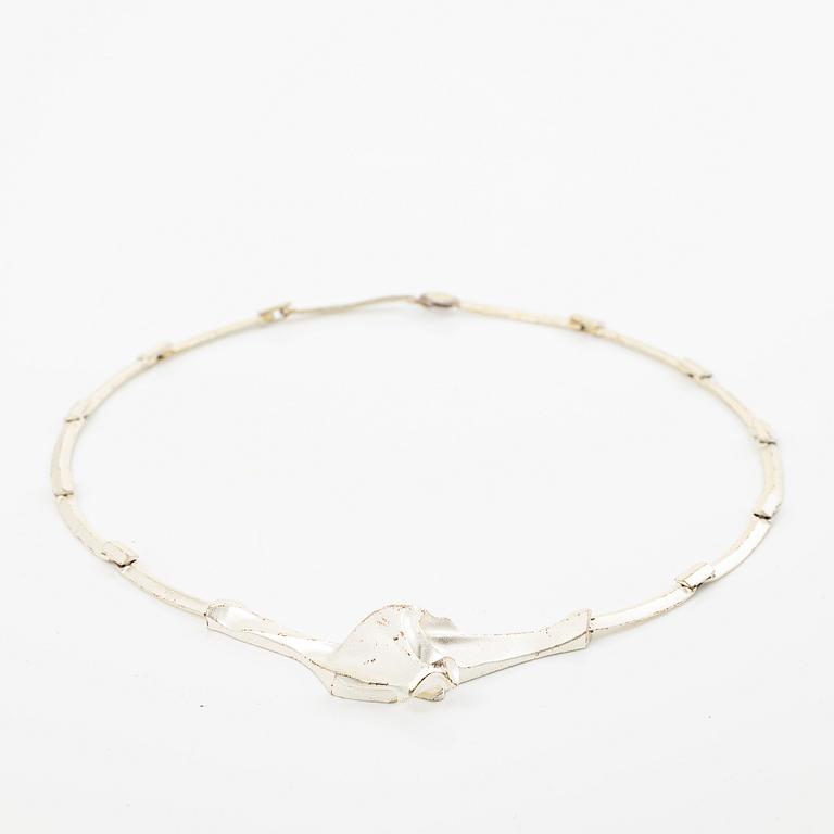 Lapponia, necklace, sterling silver, design probably by Björn Weckström, Finland, 1990.