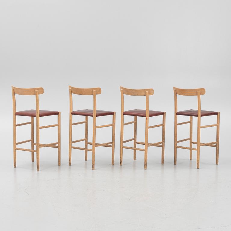 Jasper Morrison, bar stools, 4 pcs, "Lightwood", Maruni Collection, Japan.