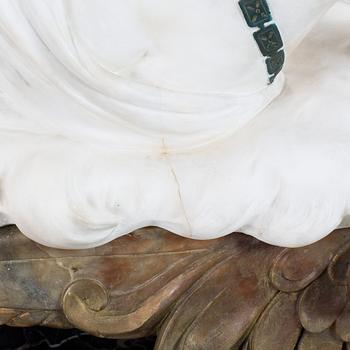 DANTE ZOI, alabaster signed and dated v-1924.