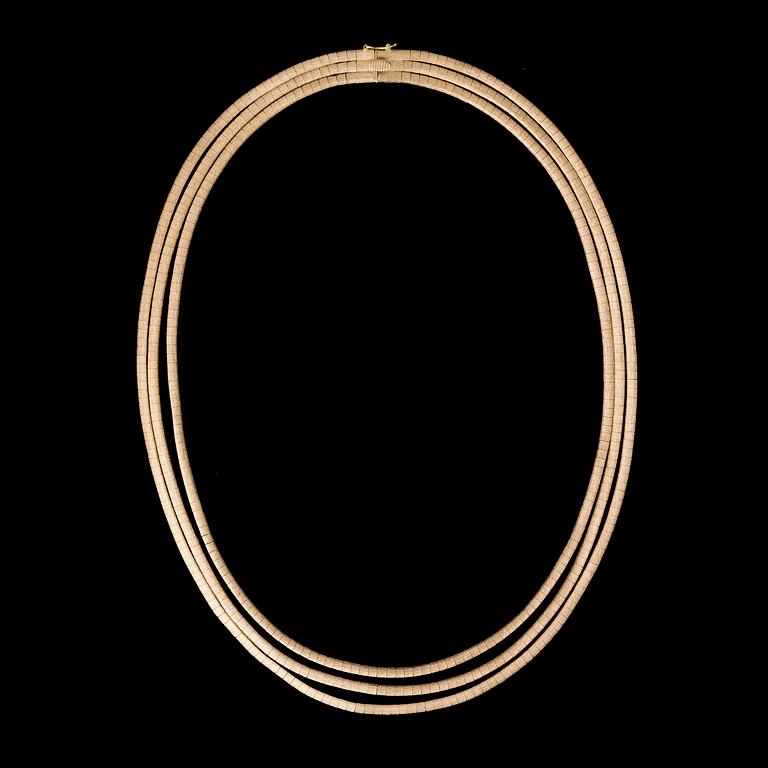 COLLIER, 18K guld, Uno a Erre, Italien.