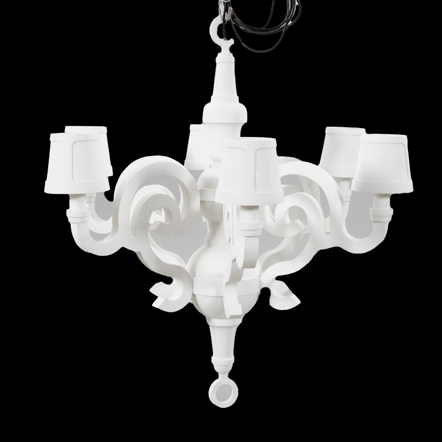 Studio Job, ceiling chandelier, "Paper chandelier L" for Moooi 2000s.