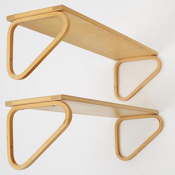 Alvar Aalto, a pair of model 112B shelves.