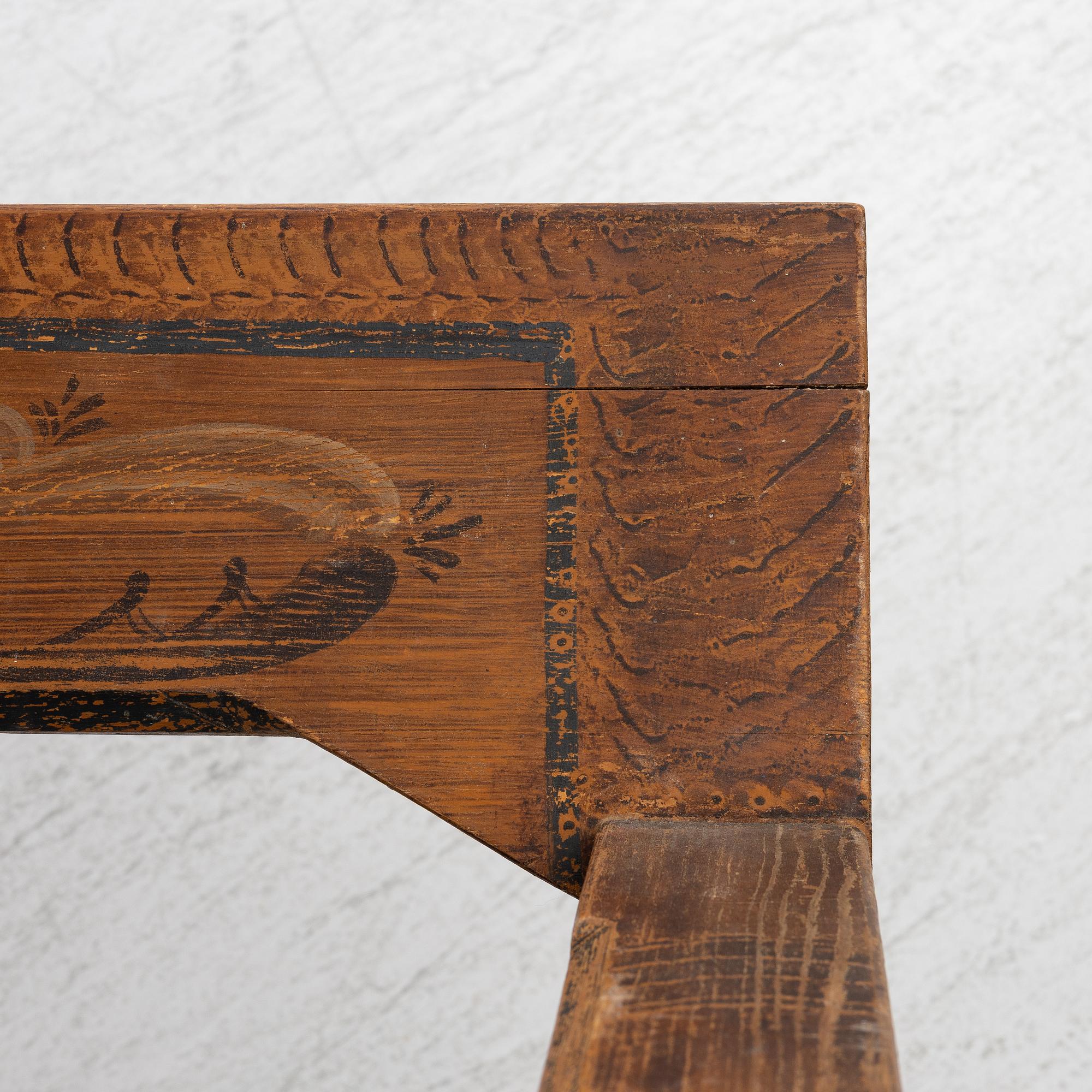 A Swedish provincial bench, around 1900.
