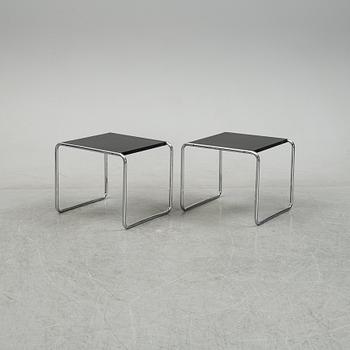 Marcel Breuer, bord "Laccio Low" ett par, Gavina, Italien.