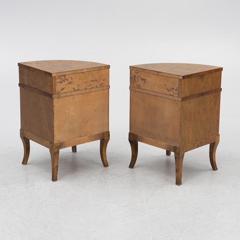 Sängbord, ett par, 1930-tal.