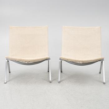 Poul Kjaerholm, "PK 22", fåtöljer, ett par, edition E Kold Christensen, Danmark.