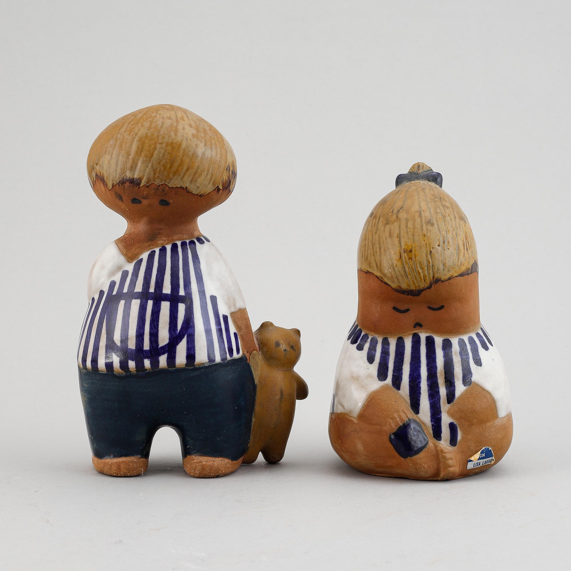 Two Lisa Larson figurines for Gustavsberg.