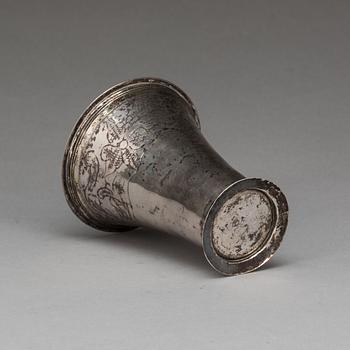 BÄGARE, silver, Carl Fredrik Seseman, Arboga 1790. Ca. 68 g.